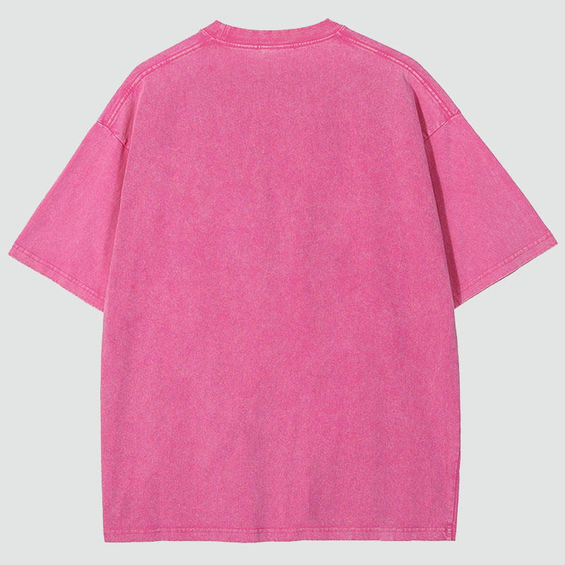 The Pink Cat Unisex Vintage Washed Tee