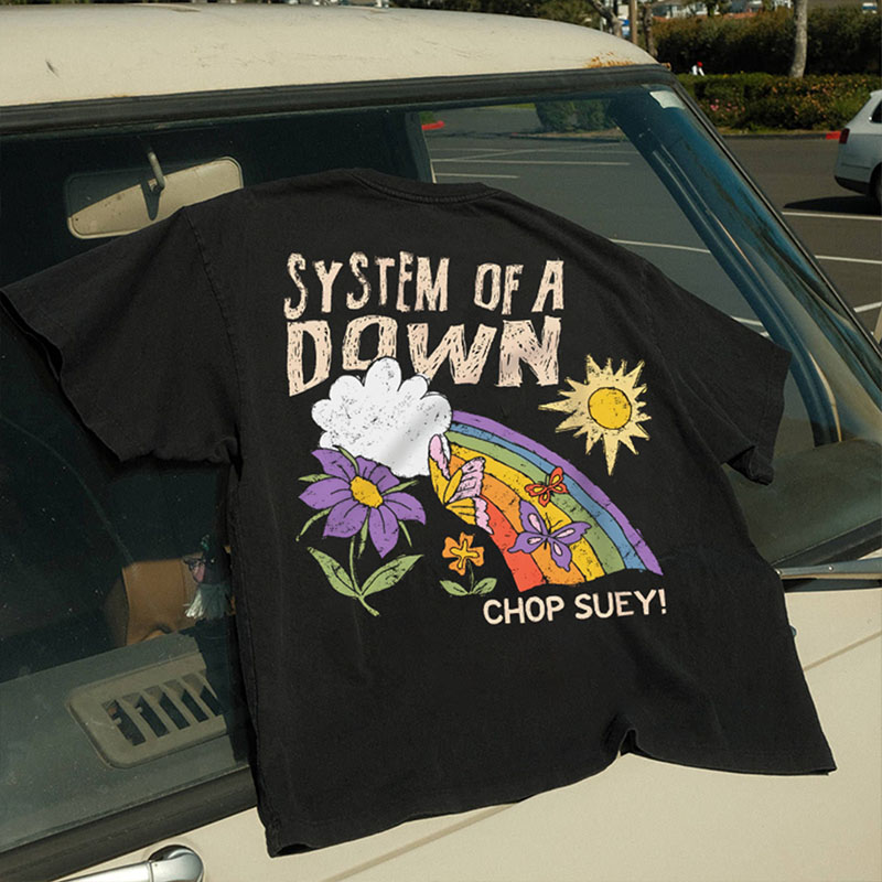 "System Of A Down Chop Suey"Washed Tee