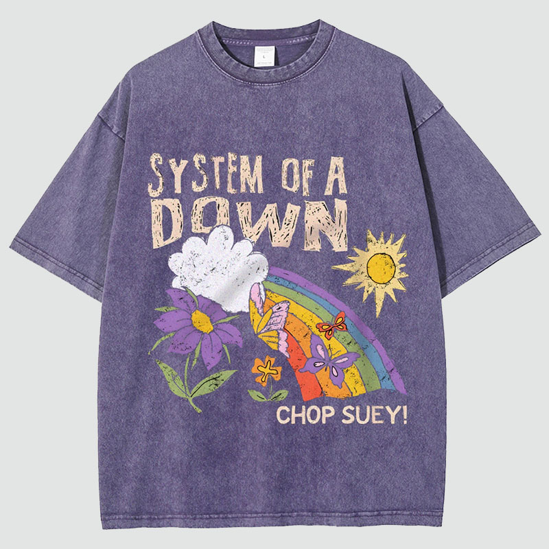 "System Of A Down Chop Suey"Washed Tee