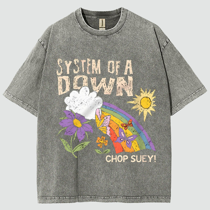 "System Of A Down Chop Suey"Washed Tee