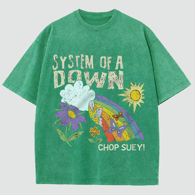 "System Of A Down Chop Suey"Washed Tee