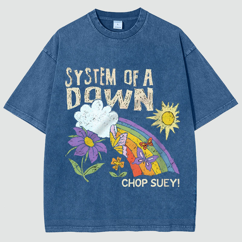 "System Of A Down Chop Suey"Washed Tee