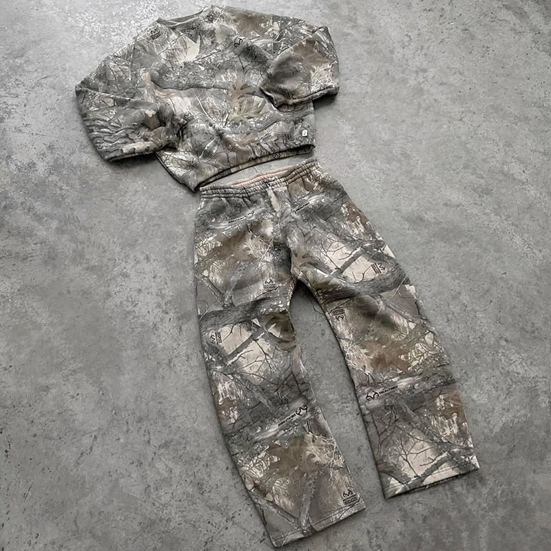 Hipster Jungle Camouflage Print Lounge Pants