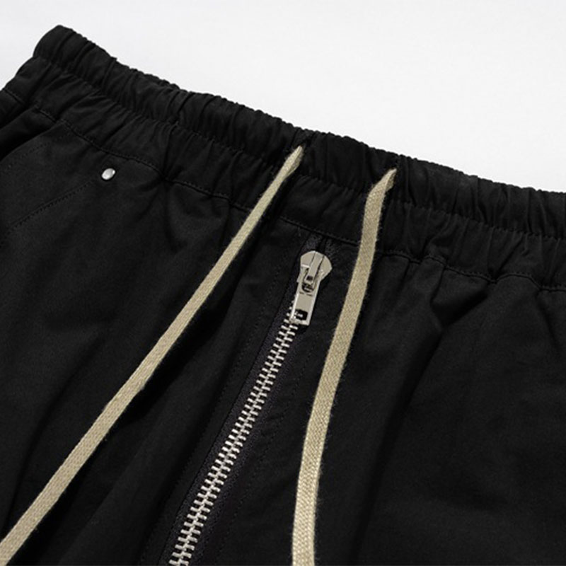 Dark Vintage Zipper Pocket Casual Pants