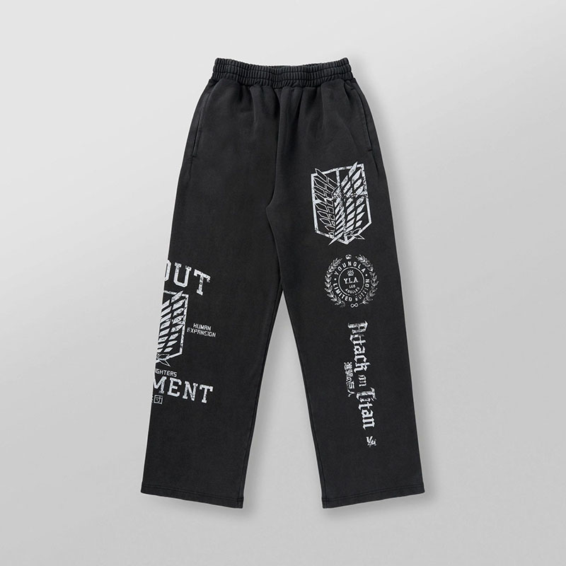 Anime Printed Cotton Jogging Pants