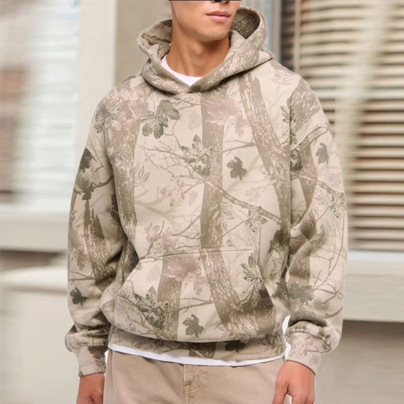 Jungle Camouflage Print Hoodie