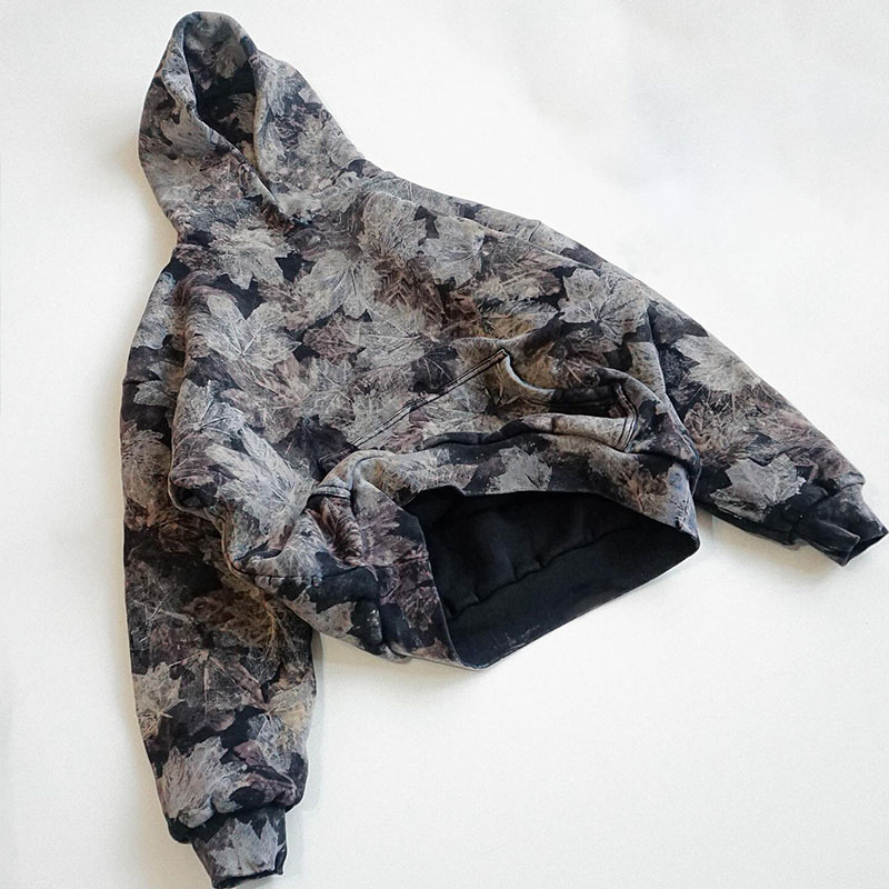 Hip Hop Leaf Print Hoodie