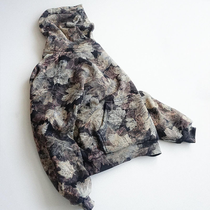 Hip Hop Leaf Print Hoodie