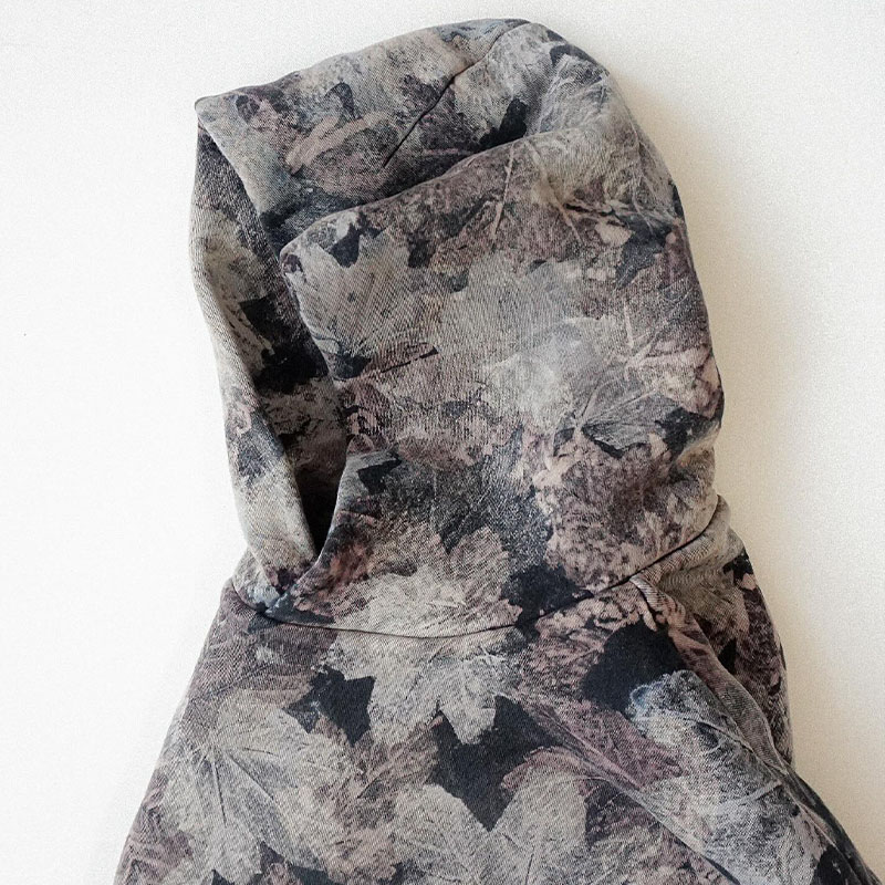 Hip Hop Leaf Print Hoodie