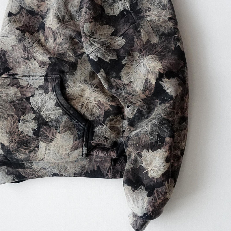 Hip Hop Leaf Print Hoodie