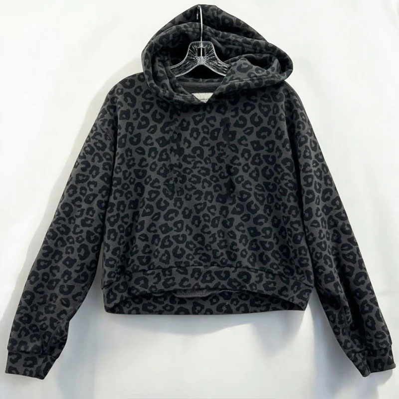 Vintage Leopard Print Hoodie