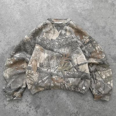 Hip Hop Jungle Camo Crew Neck Sweatshirt