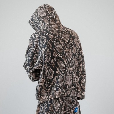 Hip Hop Snake Print Hoodie