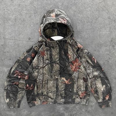 Hip Hop Jungle Camo Print Hoodie