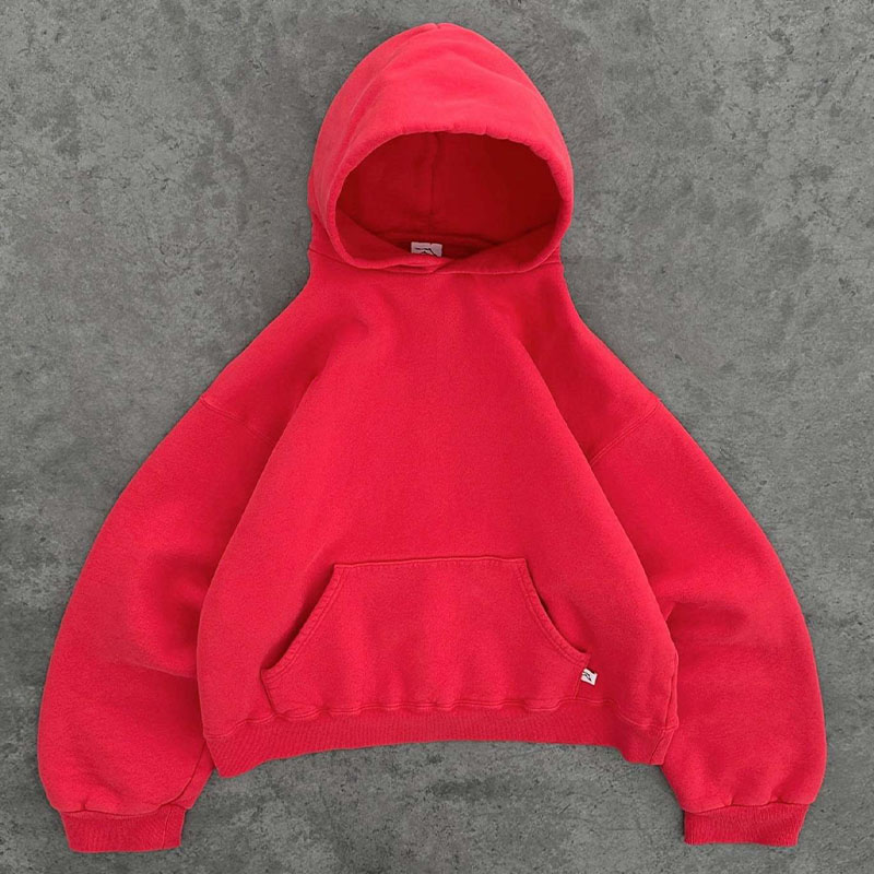 Y2K Vintage Solid Color Hoodie