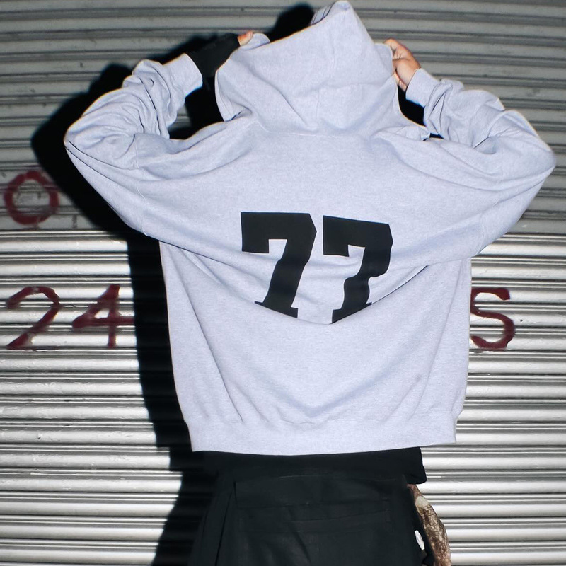 Y2K Printed NO'77 Hoodie