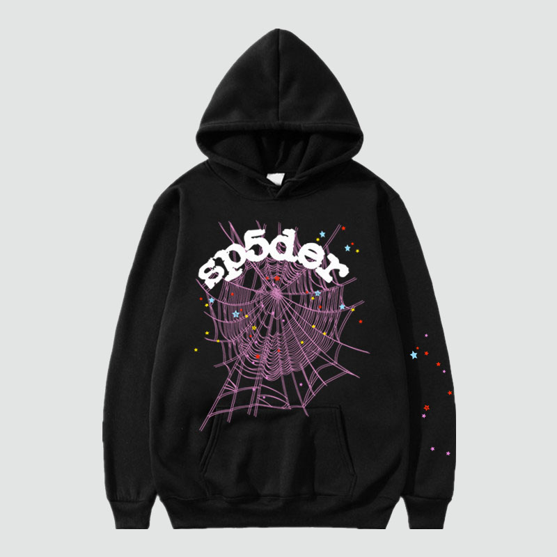 Hip Hop Spider Print Hoodie