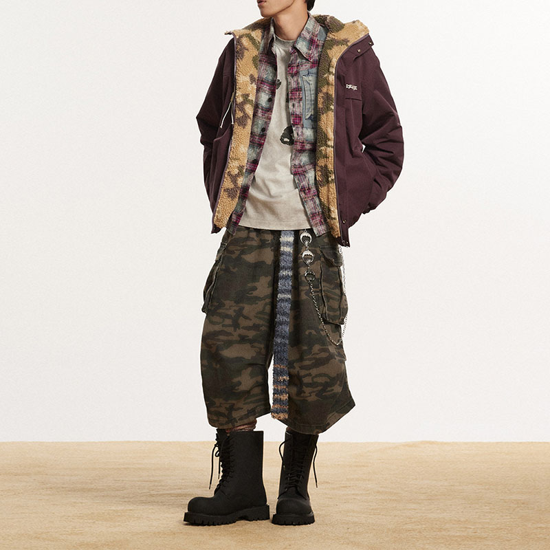 Reversible Camouflage Plush Jacket Reversible Camouflage Plush Jacket