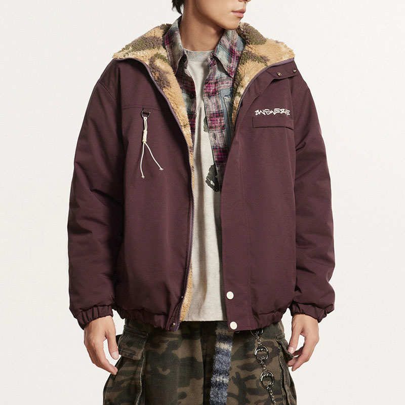 Reversible Camouflage Plush Jacket Reversible Camouflage Plush Jacket