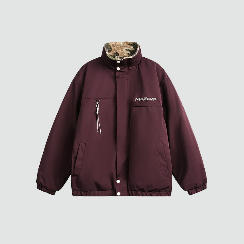 Reversible Camouflage Plush Jacket Reversible Camouflage Plush Jacket