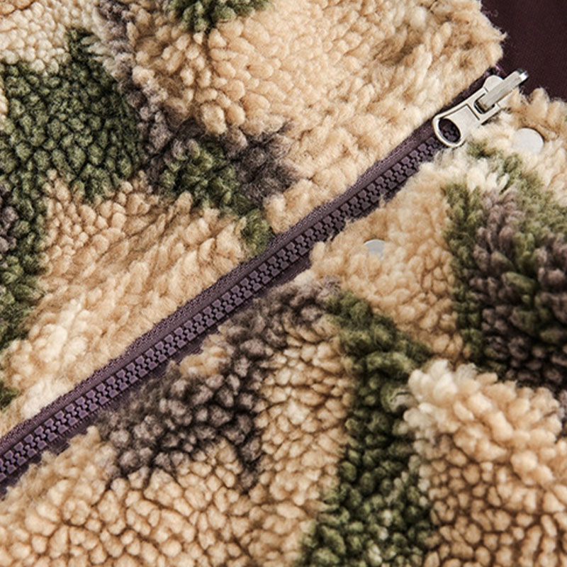 Reversible Camouflage Plush Jacket Reversible Camouflage Plush Jacket