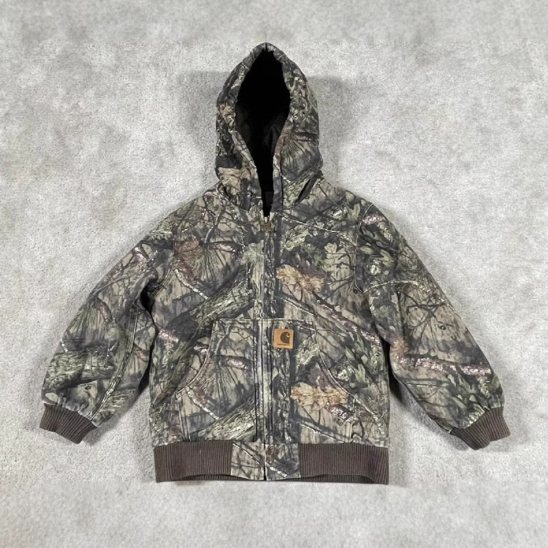 Hip Hop Retro Jungle Camo Hooded Jacket