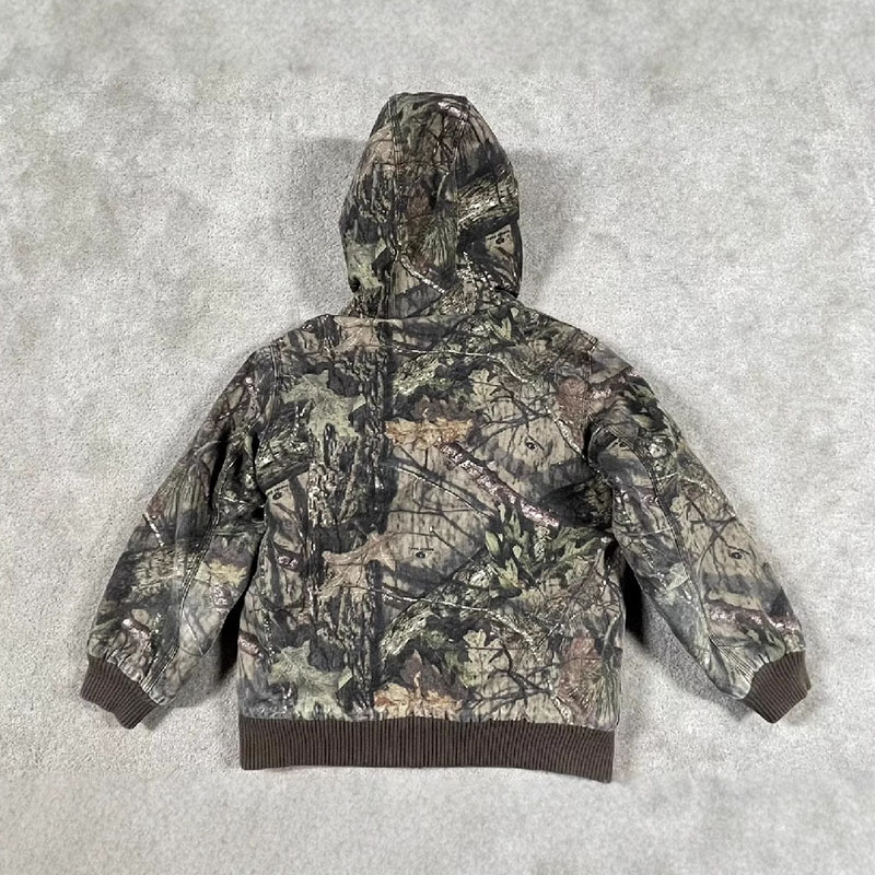 Hip Hop Retro Jungle Camo Hooded Jacket