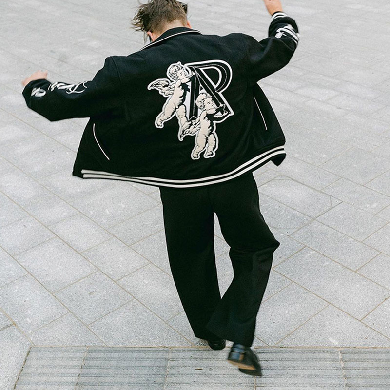 American Vintage Cherub Embroidered Lapel Jacket