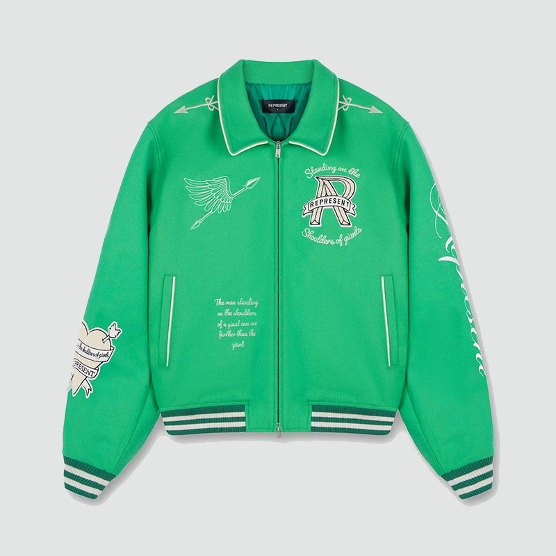 American Vintage Cherub Embroidered Lapel Jacket