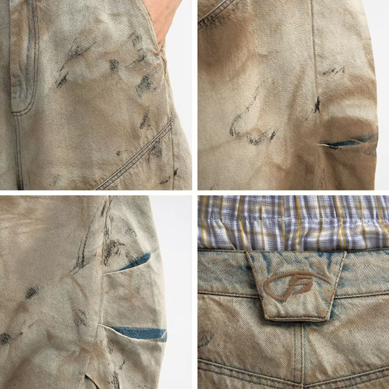 Scrap Style Vintage Aged Jeans