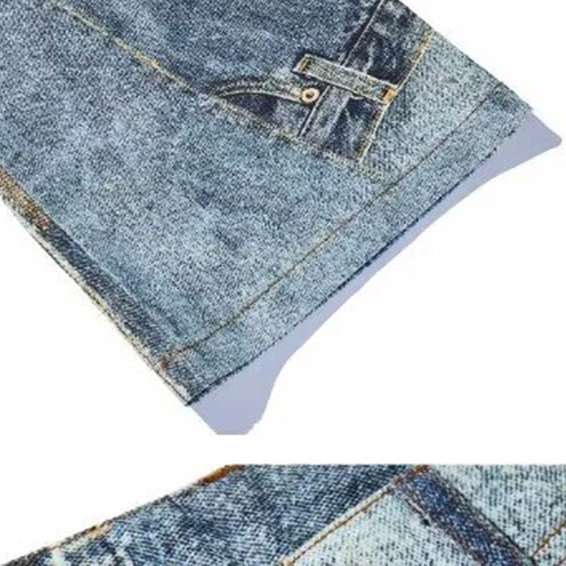 Vintage Deconstructed Patchwork Jeans