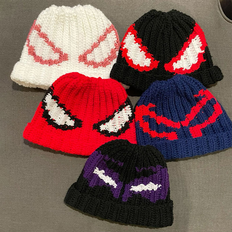 Retro Anime Knit Warm Wool Hat