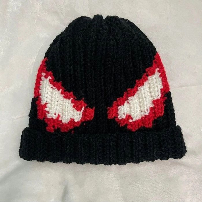 Retro Anime Knit Warm Wool Hat