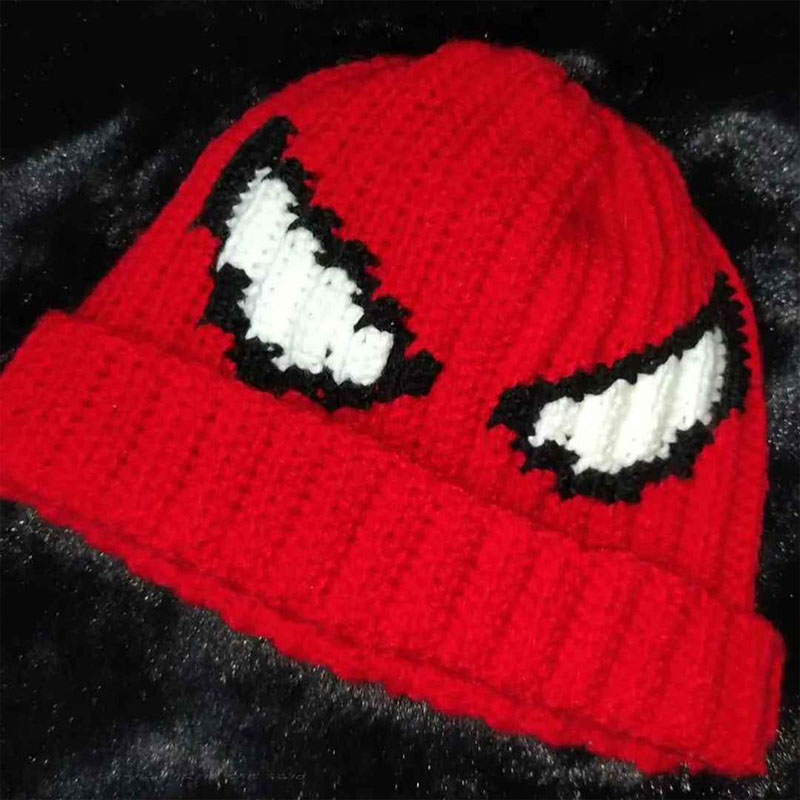 Retro Anime Knit Warm Wool Hat