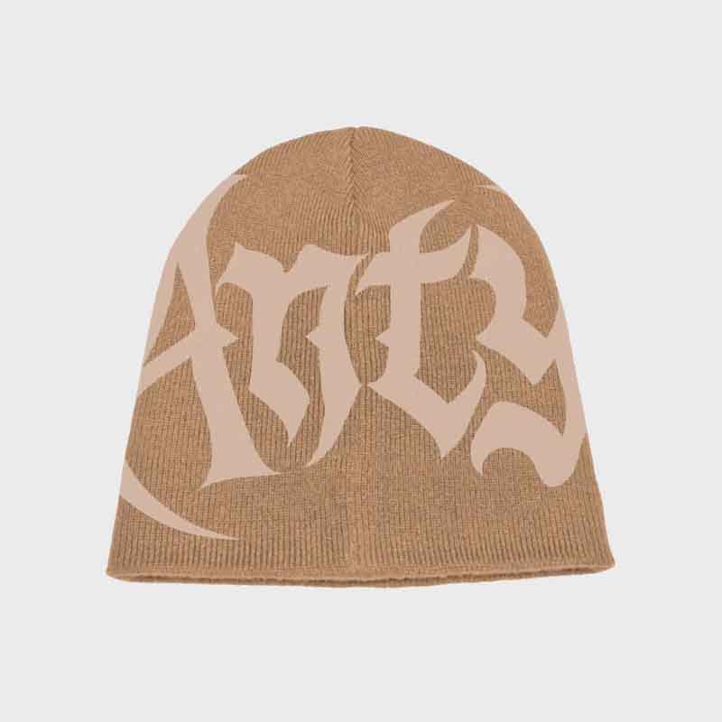 Y2K Monogrammed Jacquard Woolen Hat