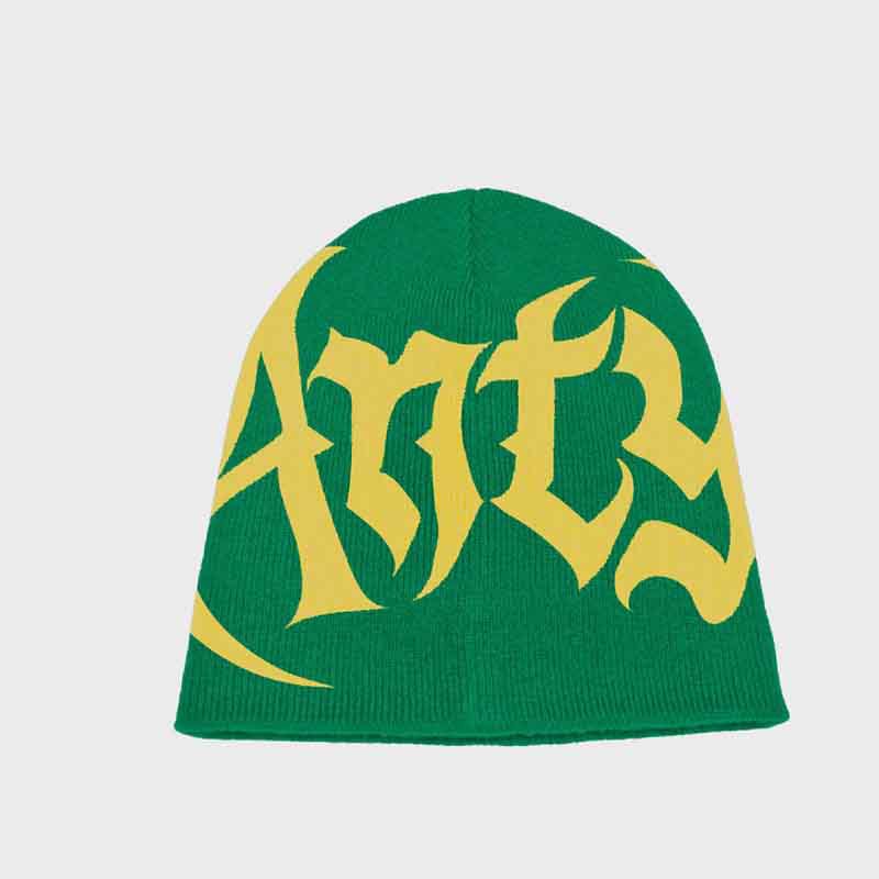 Y2K Monogrammed Jacquard Woolen Hat