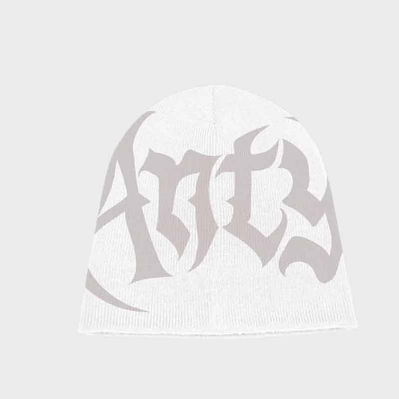 Y2K Monogrammed Jacquard Woolen Hat