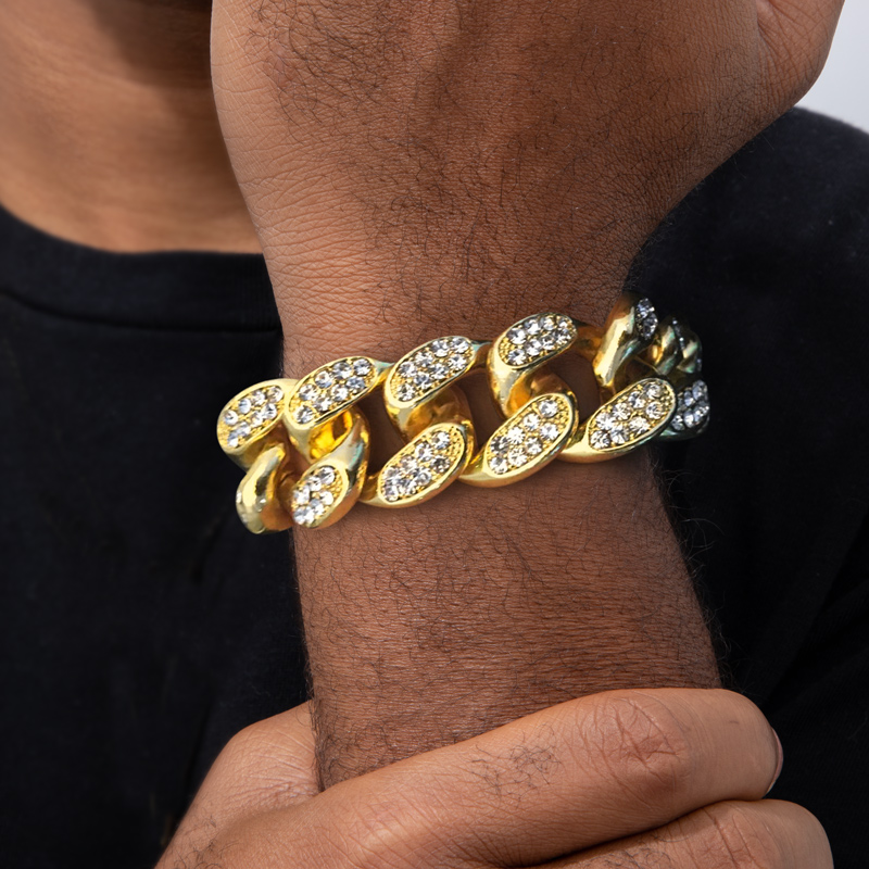 20mm Iced Out Miami Cuban Bracelet