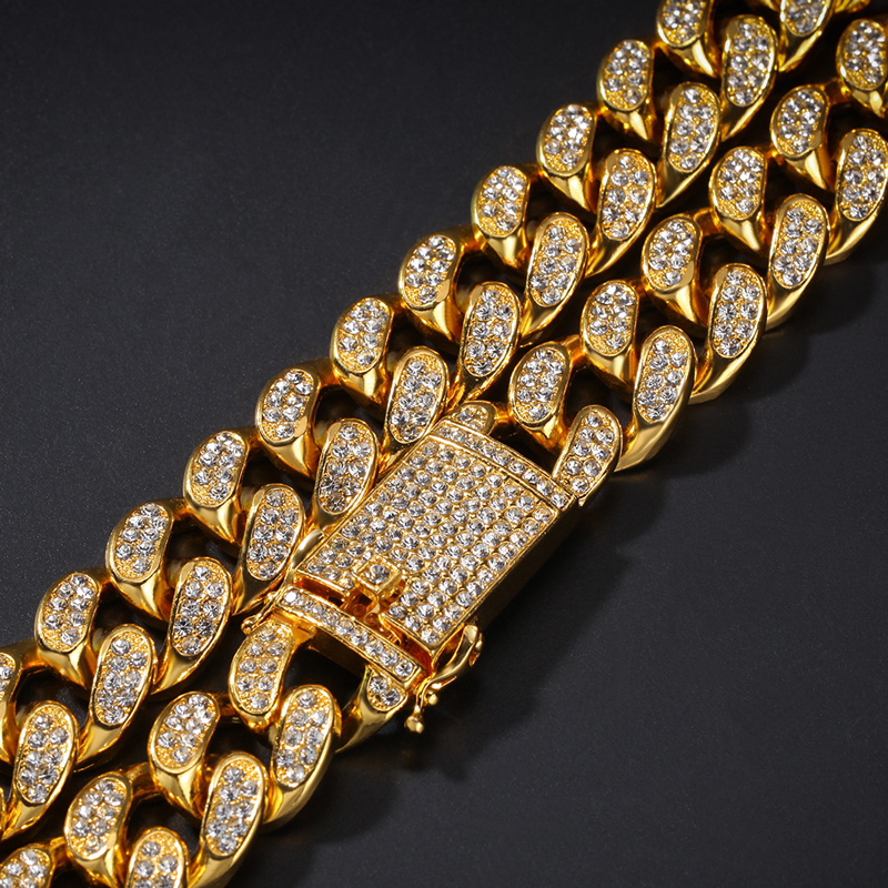 20mm Iced Out Miami Cuban Bracelet