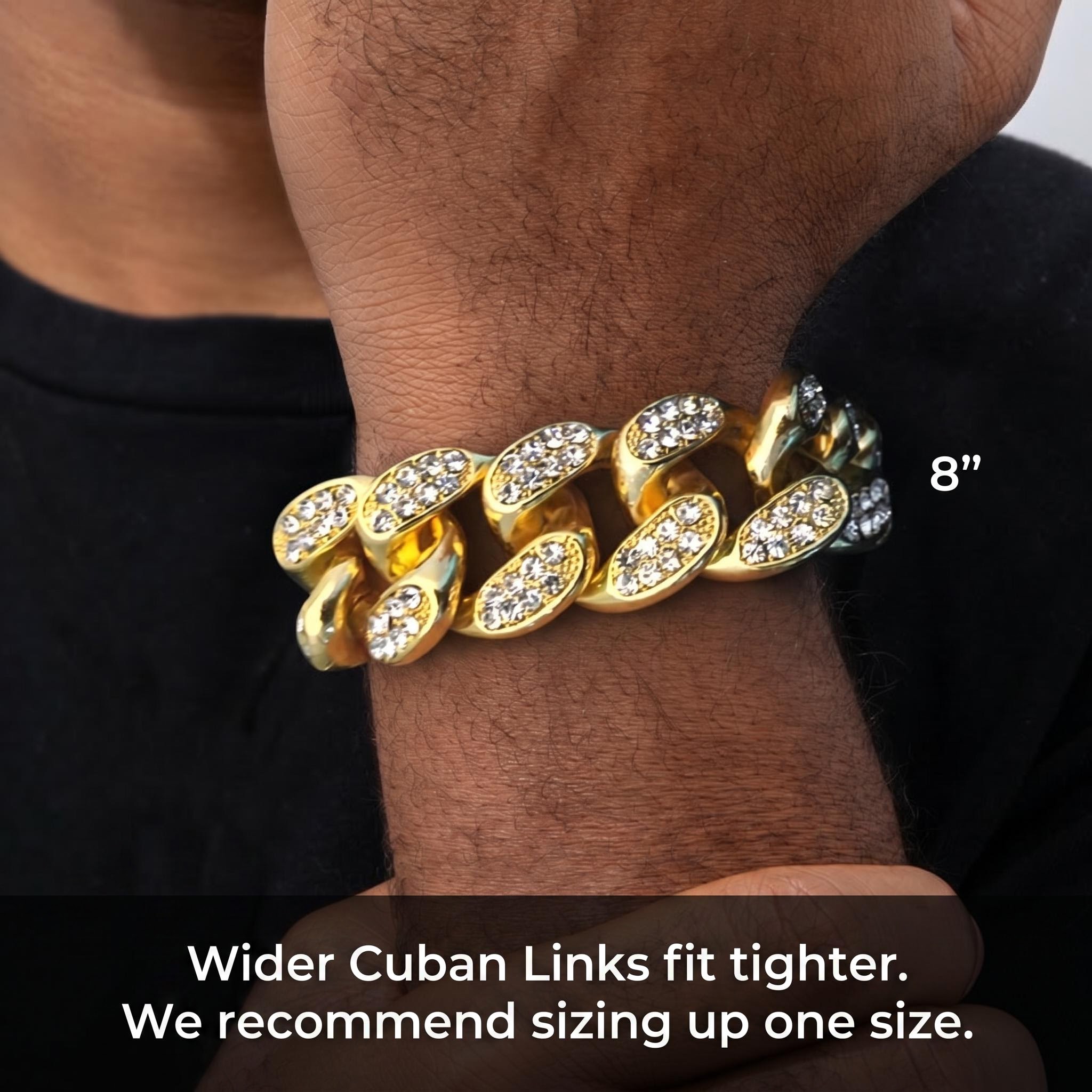 20mm Iced Out Miami Cuban Bracelet 20mm Iced Out Miami Cuban Bracelet