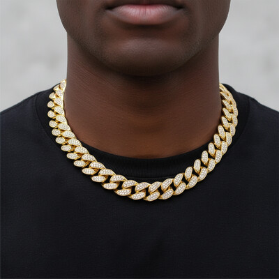 20mm Iced Out Miami Cuban Chain