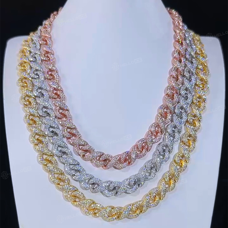 10mm 925S & VVS Moissanite Infinity Chain 10mm 925S & VVS Moissanite Infinity Chain