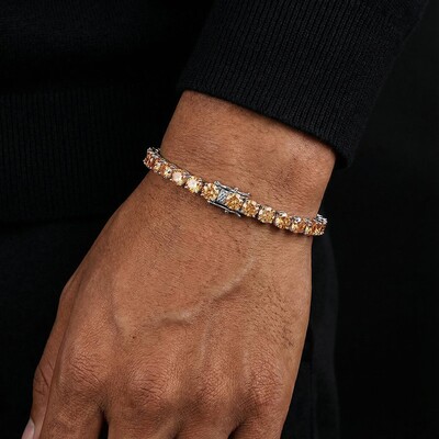 3mm/4mm/5mm S925 & Moissanite Champagne Tennis Bracelet