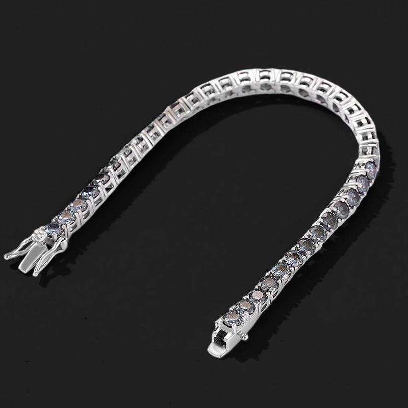 3mm/4mm/5mm S925 & Moissanite Grey Tennis Bracelet