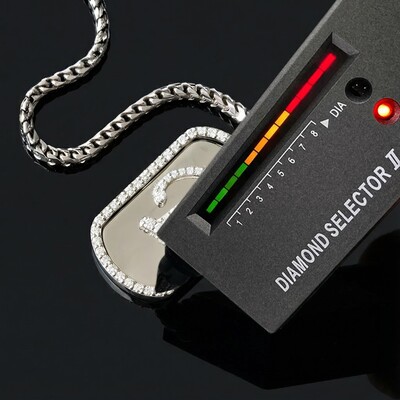 A-Z Letter S925 Moissanite Custom Dog Tag Pendant