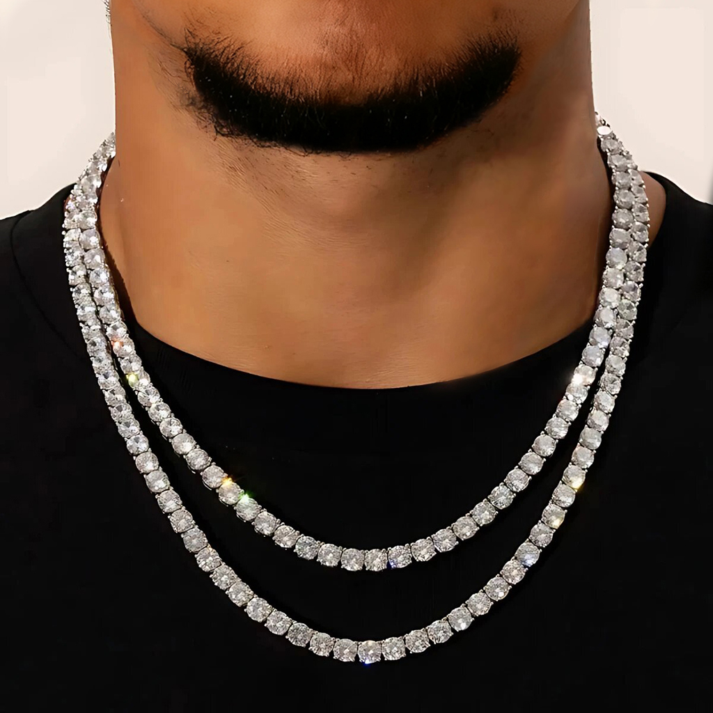 6mm S925 & Moissanite Tennis Chain 6mm S925 & Moissanite Tennis Chain