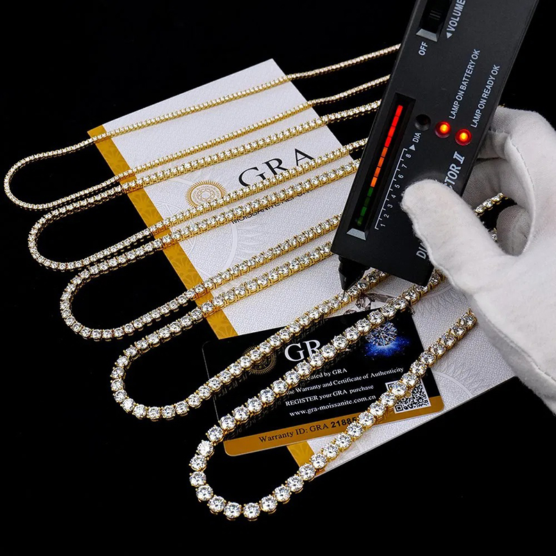 6mm S925 & Moissanite Tennis Chain 6mm S925 & Moissanite Tennis Chain