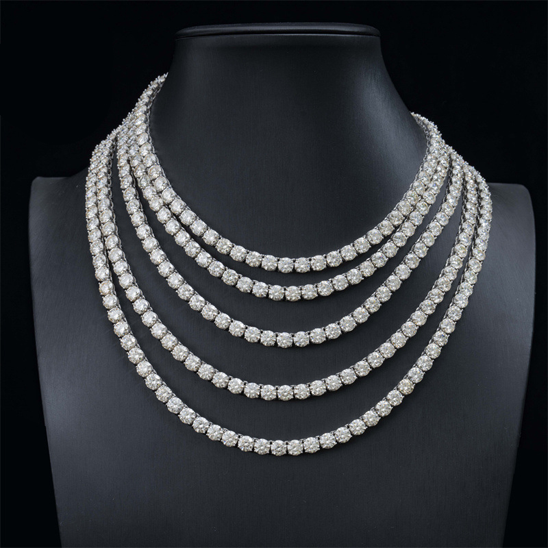 6mm S925 & Moissanite Tennis Chain 6mm S925 & Moissanite Tennis Chain