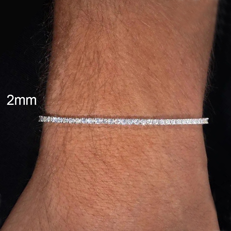 2mm/3mm/4mm/5mm/6.5mm S925 & Moissanite Tennis Bracelet