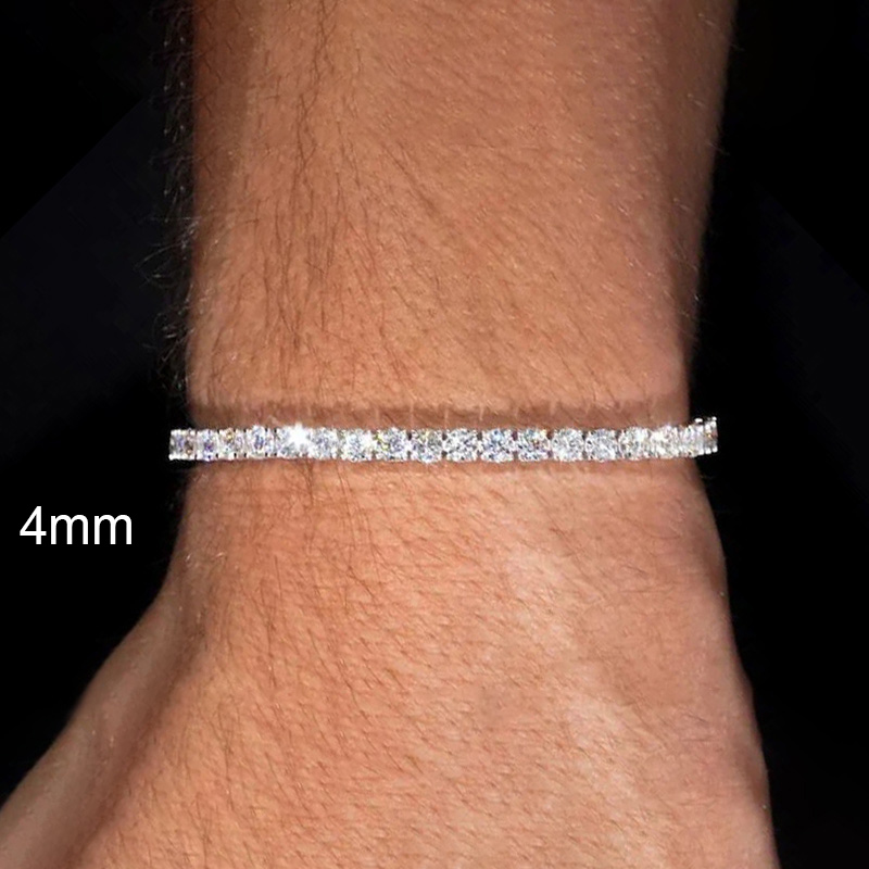 2mm/3mm/4mm/5mm/6.5mm S925 & Moissanite Tennis Bracelet